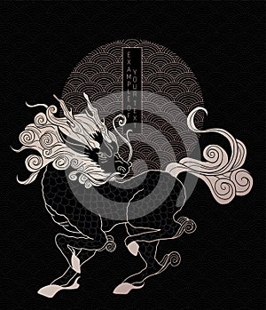 qilin, simple wave pattern